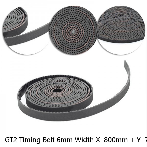 GT2 Timing Belt 6mm Width X  800mm + Y  740mm  3 V2 Gates
