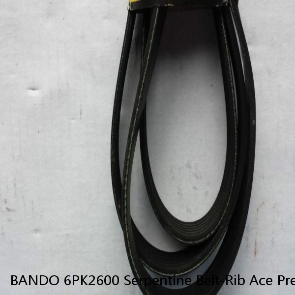 BANDO 6PK2600 Serpentine Belt-Rib Ace Precision Engineered V-Ribbed Belt 